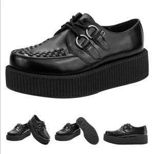 T.U.K. TUK smooth leather creeper black 6 6.5